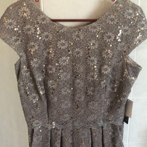 ALEX Evenings NWT sparkling grey dress